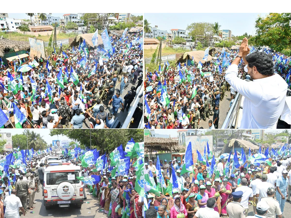 CM YS Jagan Memantha Siddham Bus Yatra Photos - Sakshi