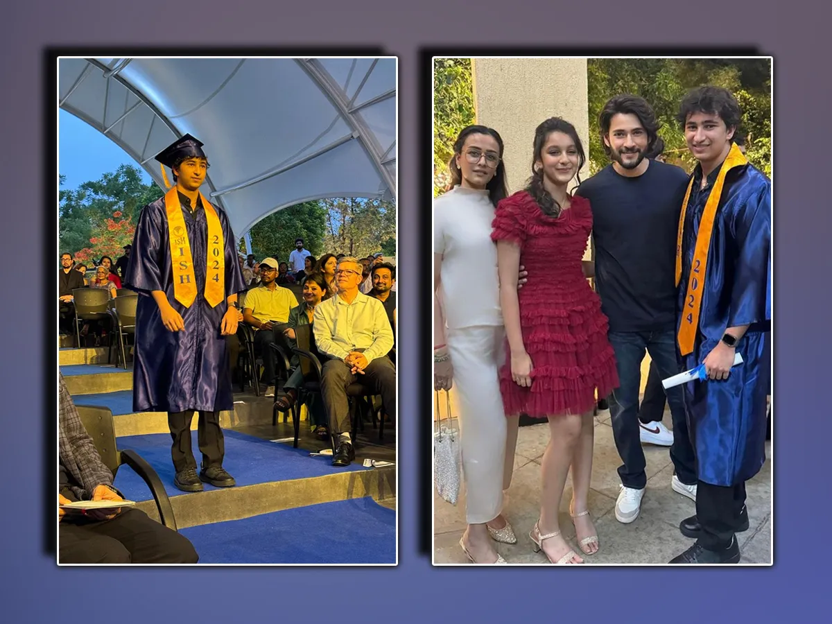 Mahesh Babu's Family Attends Gautham Graduation Ceremony Day: Photos Viral