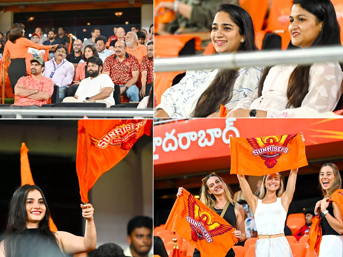 Celebrities In IPL Match at Hyderabad Uppal Cricket Stadium Photos