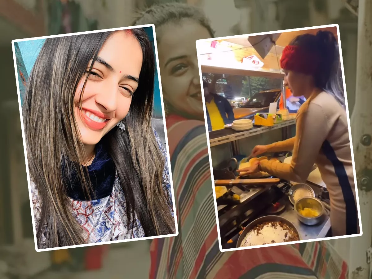 Young Beauty Chandrika Gera Dixit Selling Vadapav On Delhi Roads Enters Bigg Boss OTT3 Photos Viral