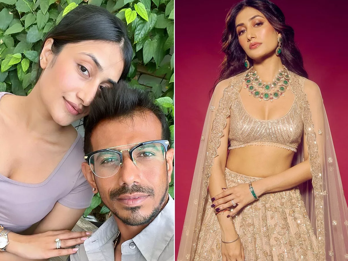 Dhanashree Verma and Yuzvendra Chahal ace the wedding guest glam look Photos