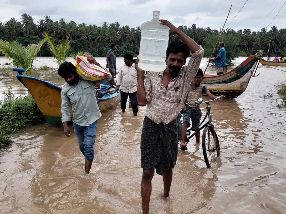 Heavy rains in konaseema districts photos