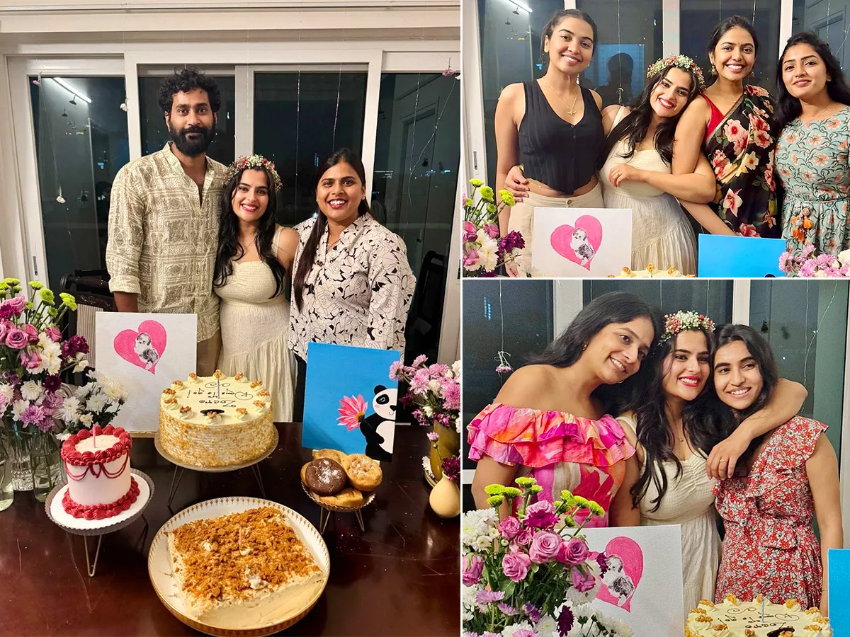 tollywood actress kavya kalyanram birthday celebrations photos