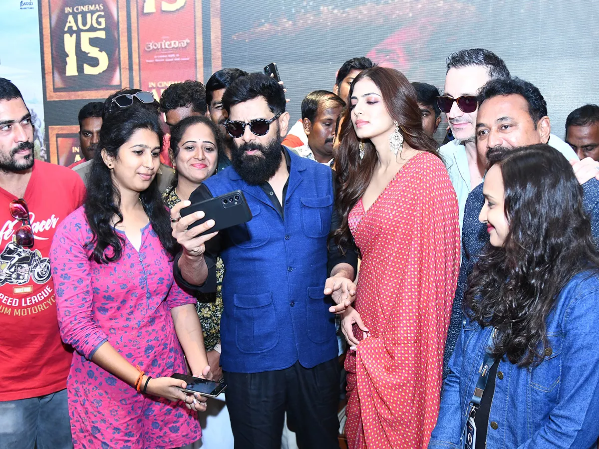 Hero Chiyaan Vikram in Vijayawada Photos