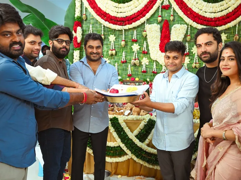 Vishwak Sen New Movie Begins With An Auspicious Pooja Ceremony Photos