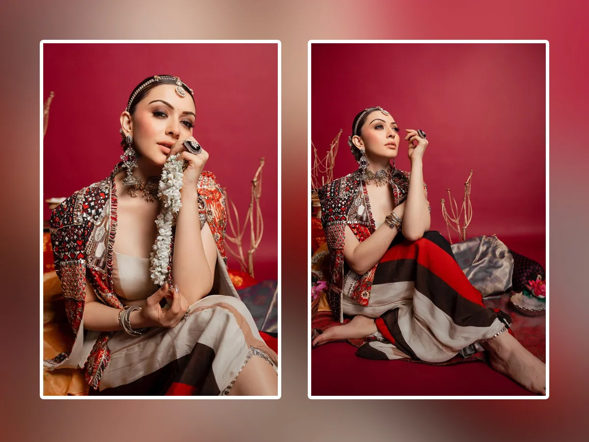 Actress Hansika Motwani Stunning Photos With Jasmine Flowers