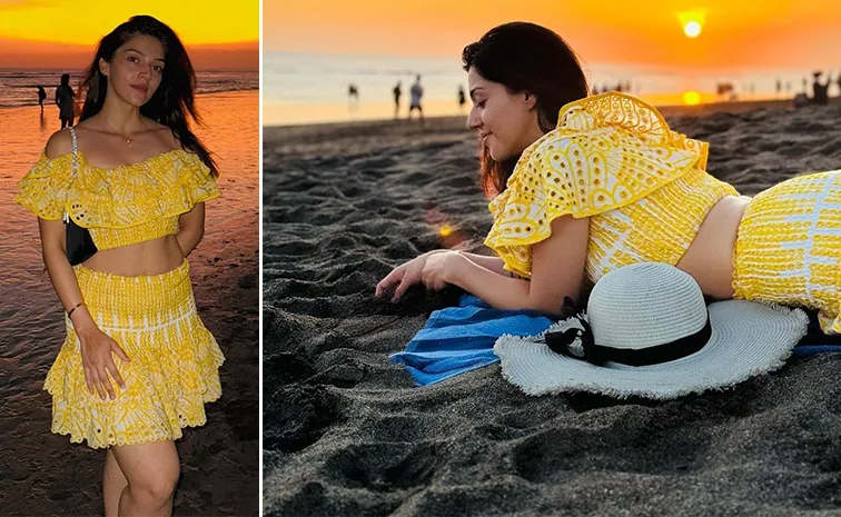 Actress Mehreen Pirzada Beach Pics Goes Viral