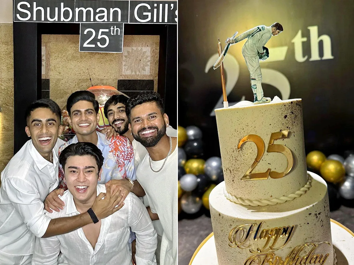 Shubman Gill Parties Hard With Buddies Ishan Kishan, KL Rahul And Shreyas Iyer Photos