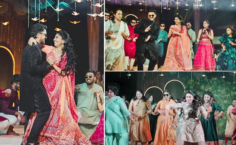 Sai Pallavi Dance With Pooja Kannan At Sangeet Ceremony Photos