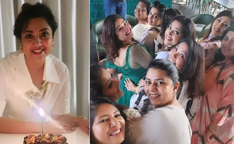 Tollywood Actress Meena Birthday Celebrations Pics Goes Viral