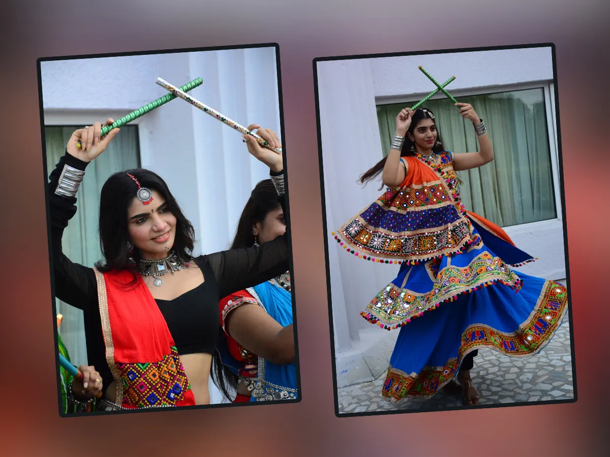 Models And Celebrities At Dandiya Prep Event For Dussehra Festival