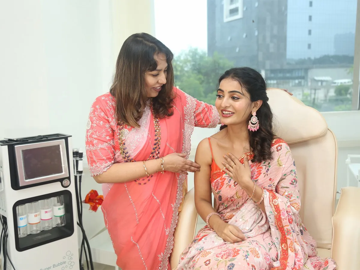 Ananya Nagalla Launched Rida Radiance Skin and Hair Clinic at Gachibowli