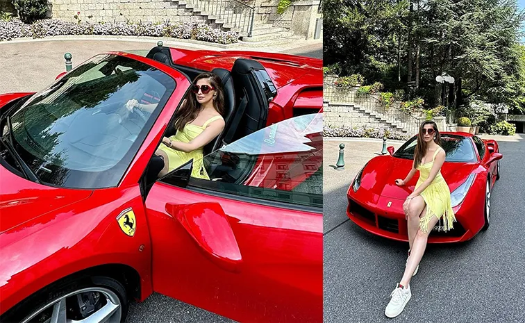 Actress Raai Laxmi Switzerland Trip Photos Goes Viral