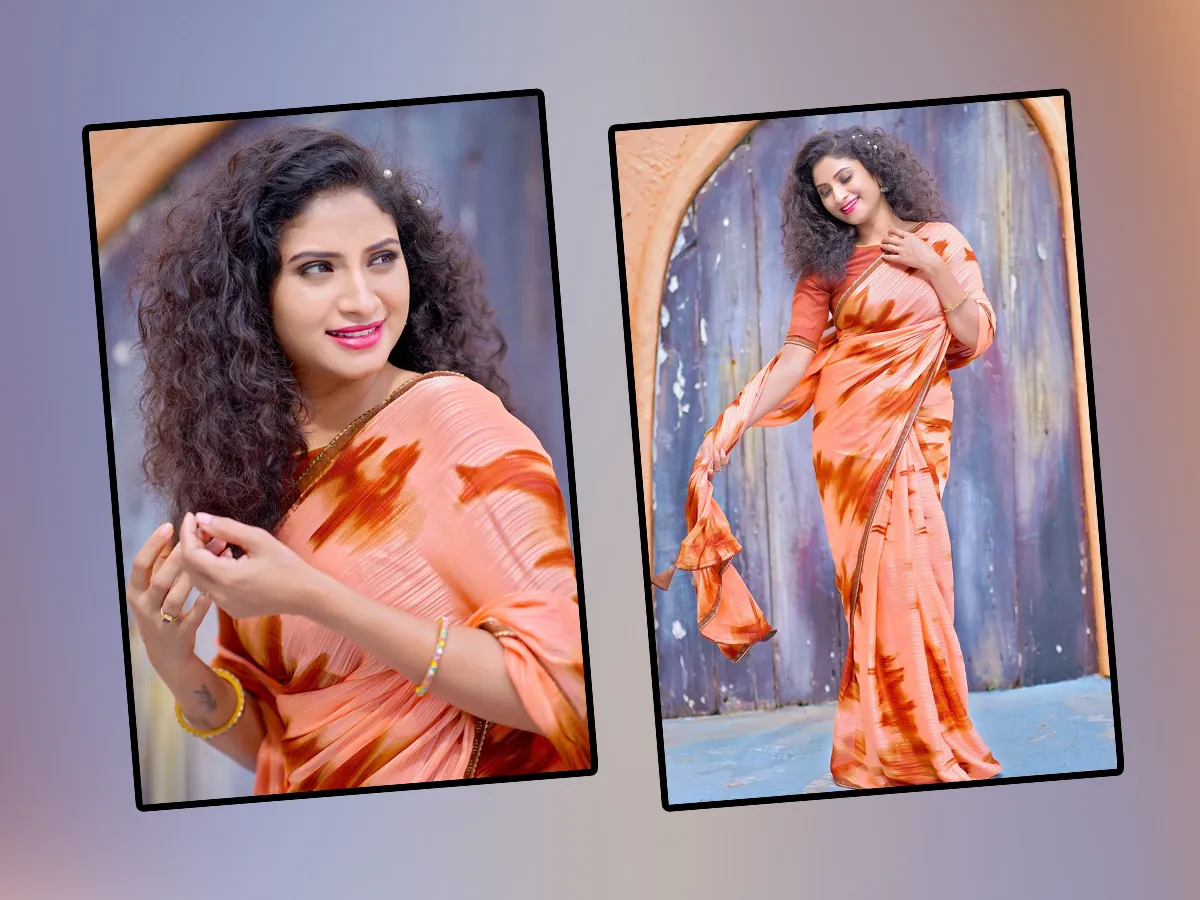 Serial Beauty Vishnu Priya Stunning Photos In Saree