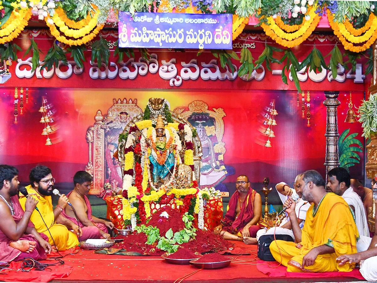 Vijayawada kanakadurga as mahishasuramardini on 9th day of Dussehra Photos