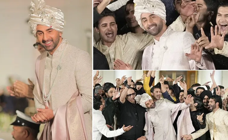 Ranbir Kapoor Turns Groom For The Second Time in delhi fashion show Photos