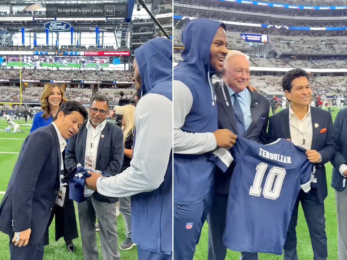 God in Dallas Today: Unmukt Chand meets Sachin Tendulkar Photos