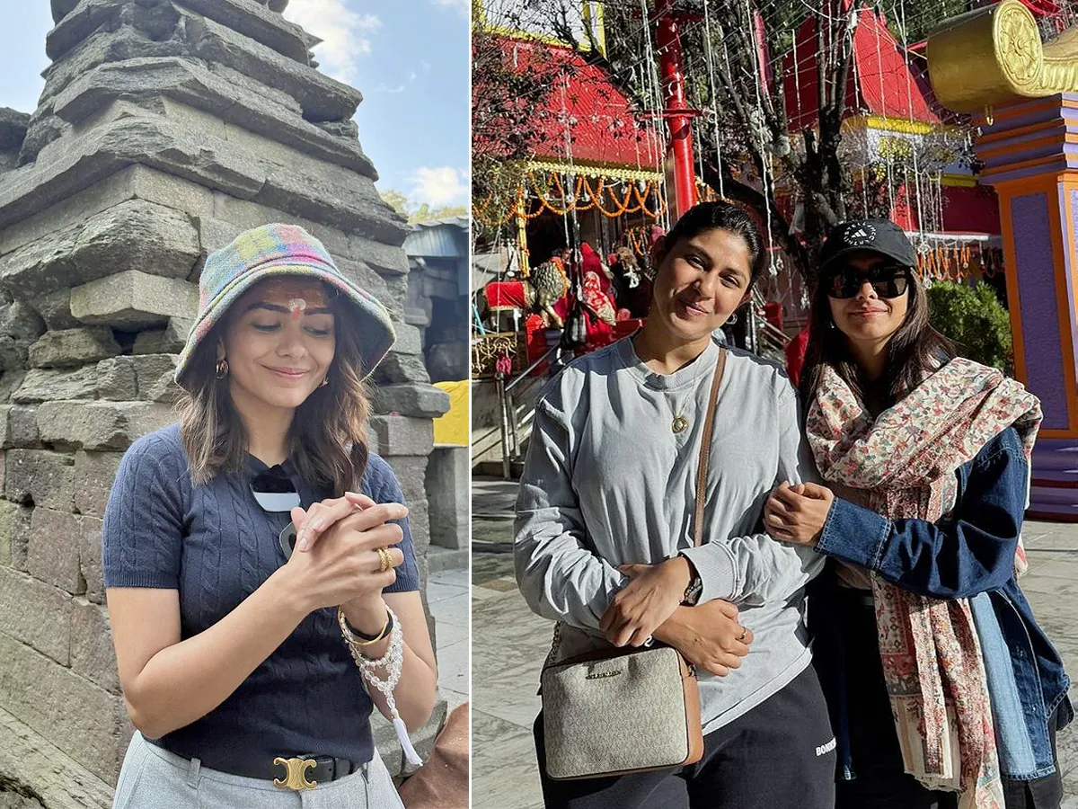 Heroine mrunal thakur shares a special moment of worship Jageshwar Dham Temple in Uttarakhand Photos