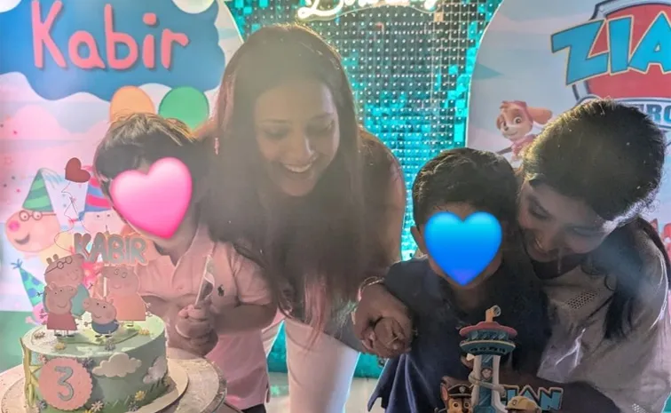 Dinesh Karthik, Dipika Twins Third Birthday Celebrations..wer is karthik..? Photos