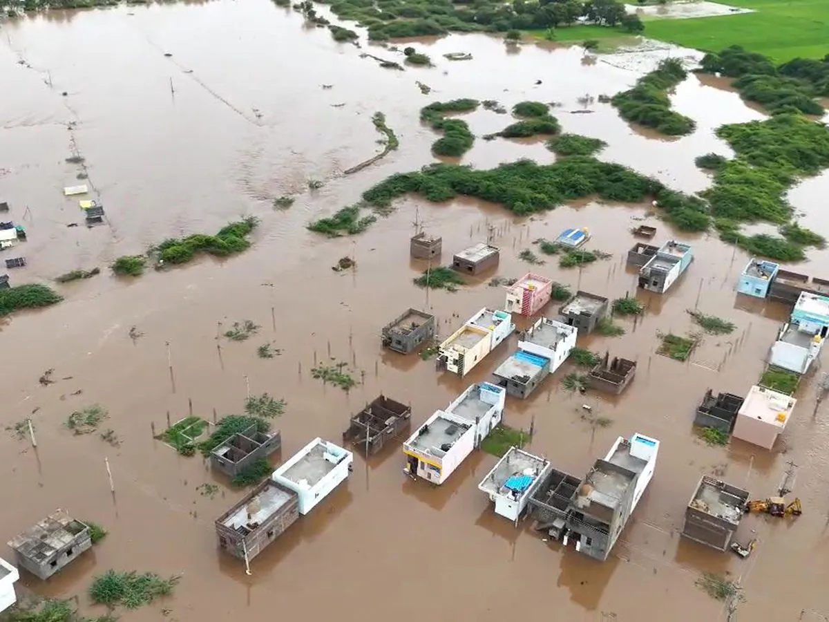 Pandameru river Flood in Raptadu Anantapur district