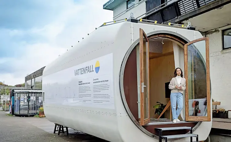 Wind turbine gets amazing second life as tiny house Photos