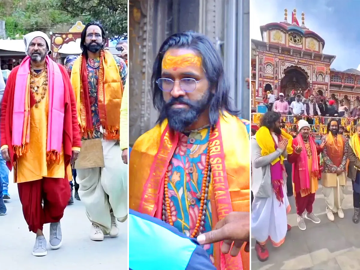 Manchu Vishnu and Manchu Mohan Babu Visuals at Kedarnath