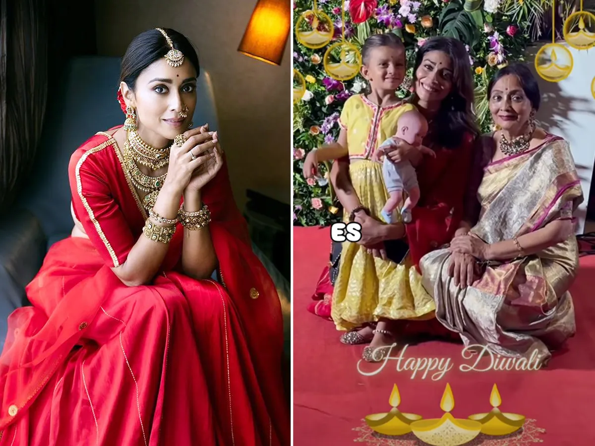 Shriya Saran celebrates Diwali with her cute daughter: Photos