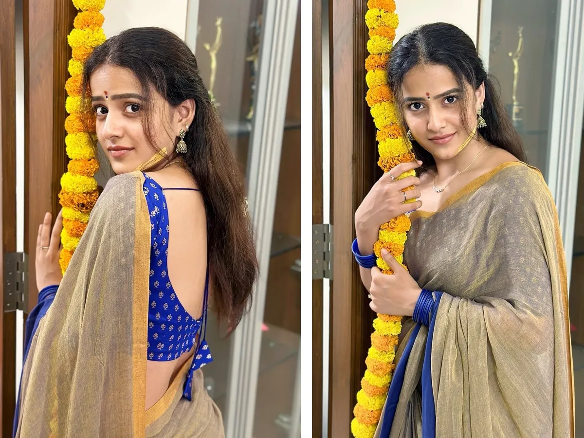 Vaishnavi Chaitanya diwali saree looks goes to viral