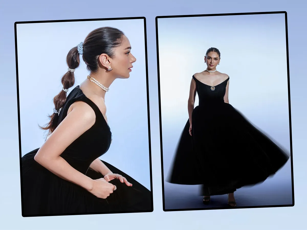 Actress Aditi Rao Hydari Stunning Looks In Black Dress