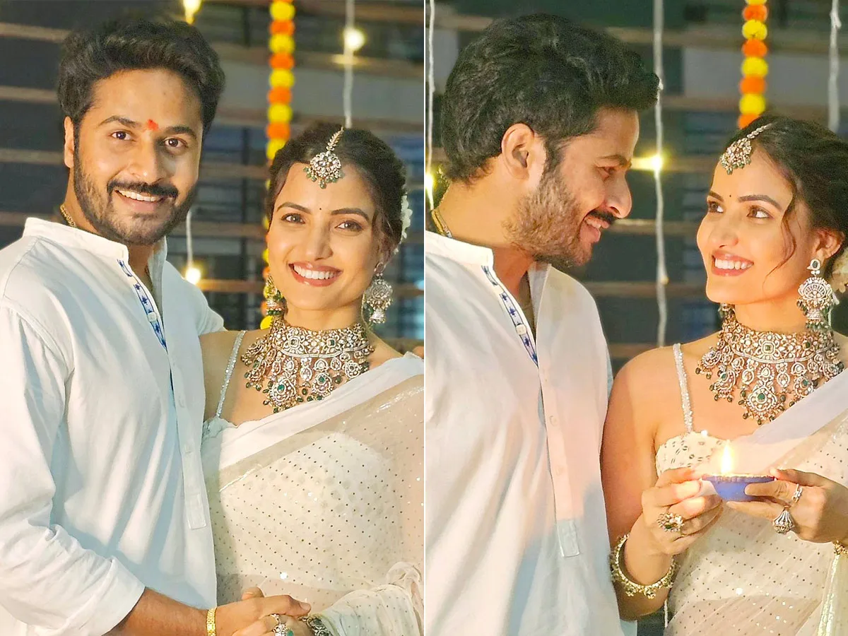 Bigg Boss Siri Hanumanth Diwali Celebrations With Boyfriend Shrihan Photos