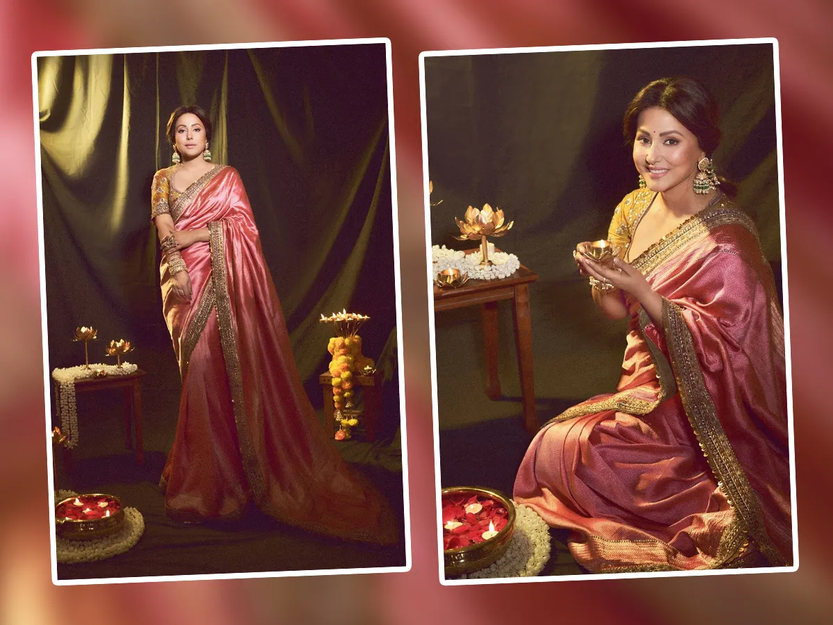 Bollywood Beauty Hina Khan Elegant Photos In Saree