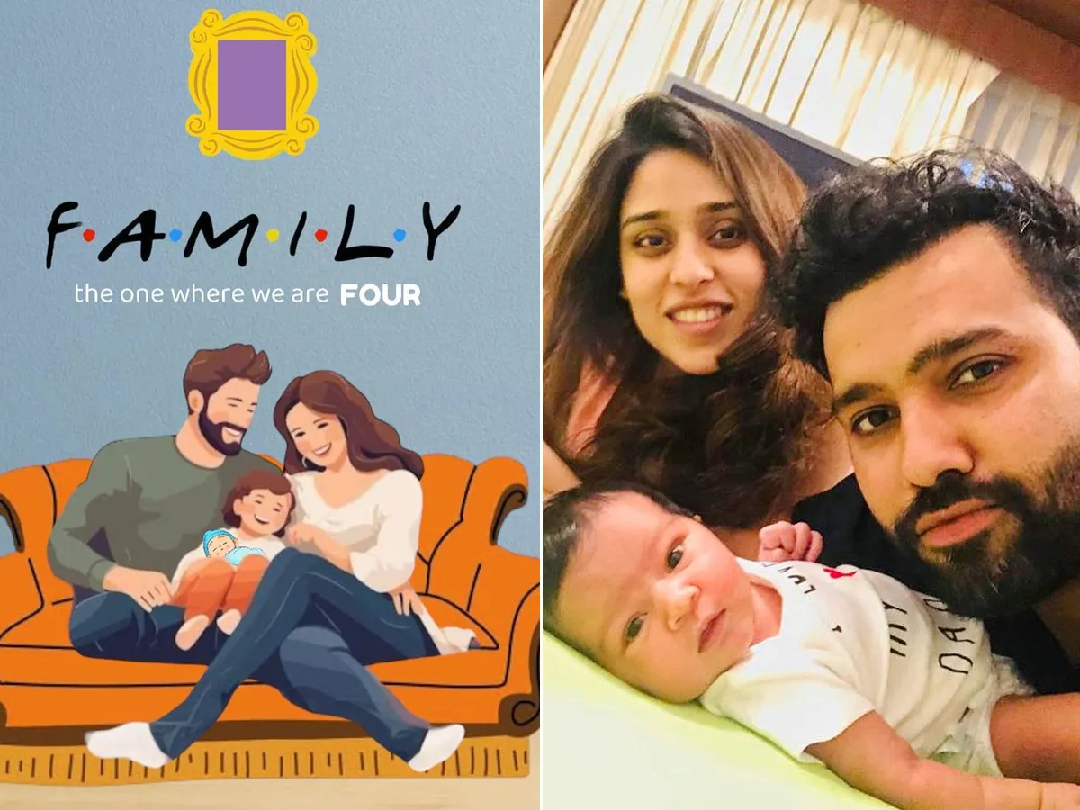 The One Where We Are FOUR: Rohit Sharma Officially Announces Birth Of 2d Child Photos6