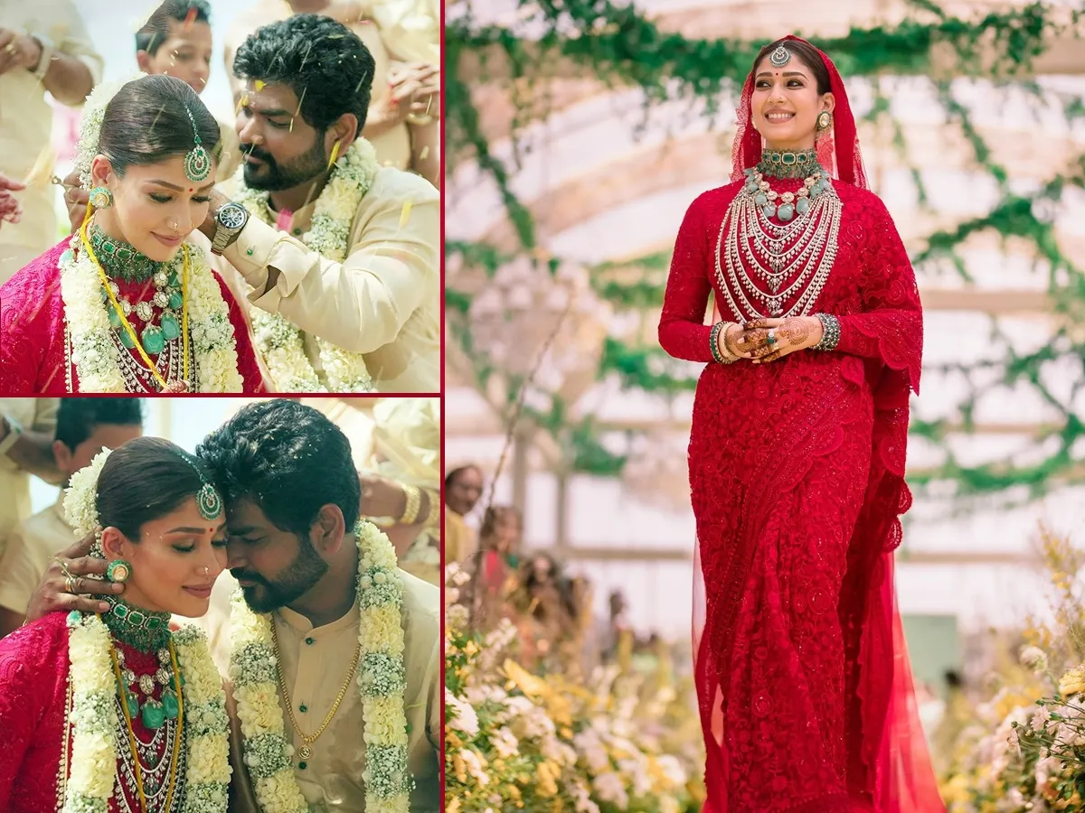 A Throwback Look At Nayantharas Red Bridal Saree