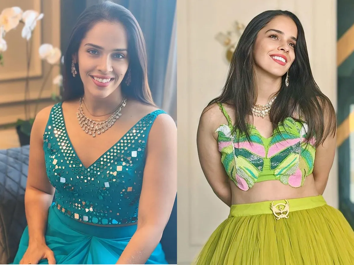 Badminton Player Saina Nehwal Looks Beautiful In Fashion Wear Photos