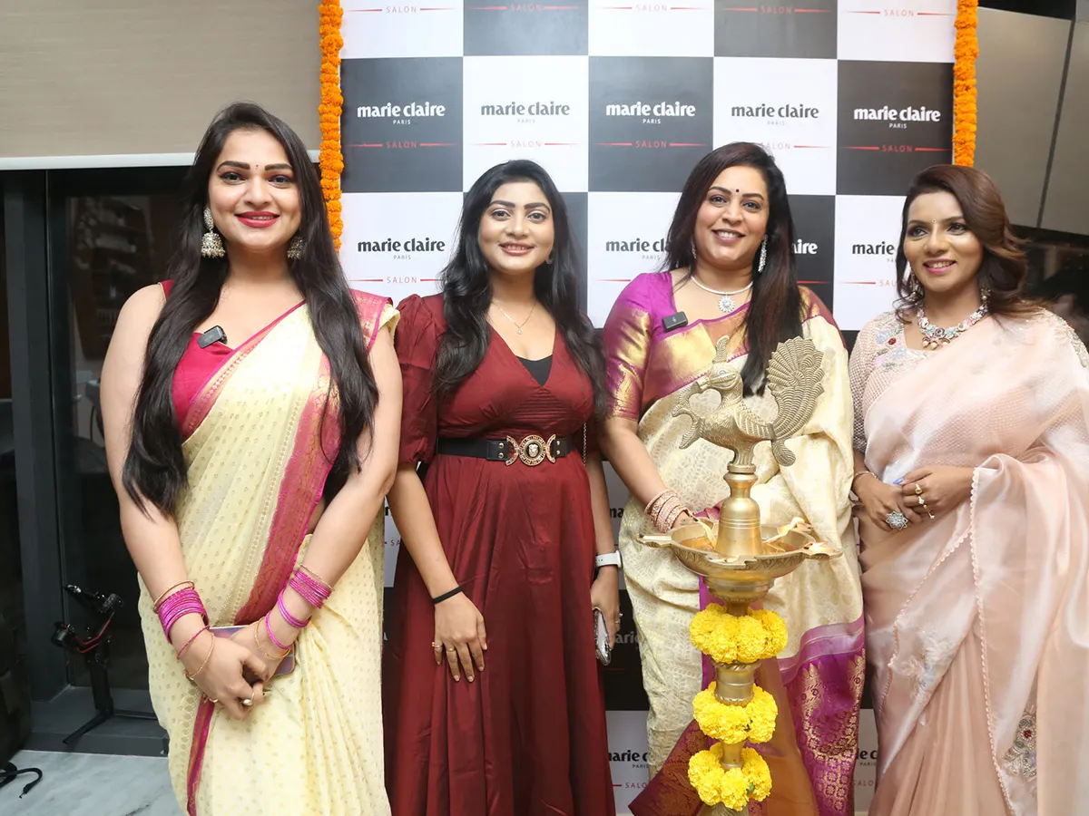 Bigg Boss Celebrities at Narsingi Marie Claire Salon Launch