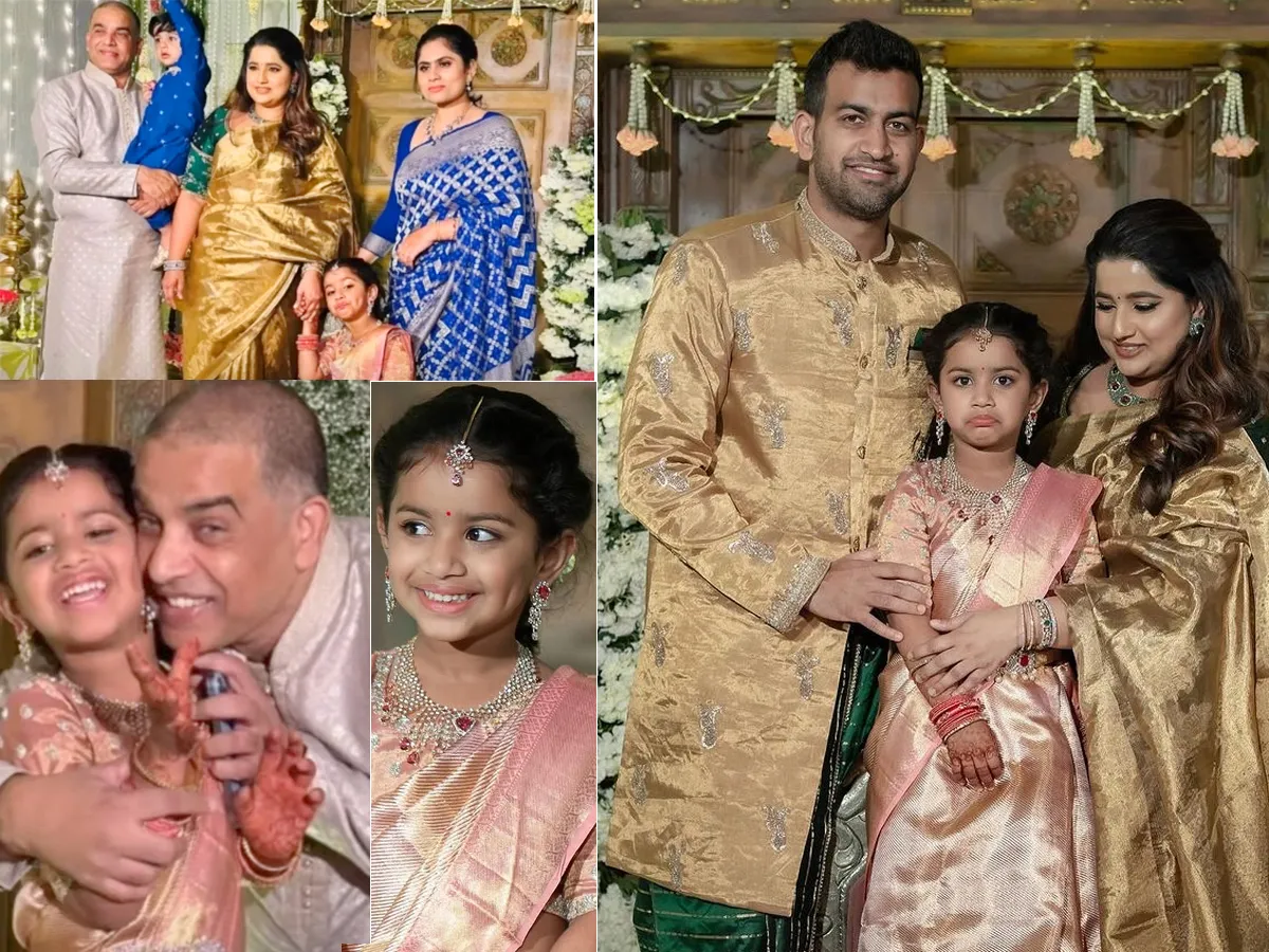 Dil Raju grand daughter Ishika Half Saree function photos