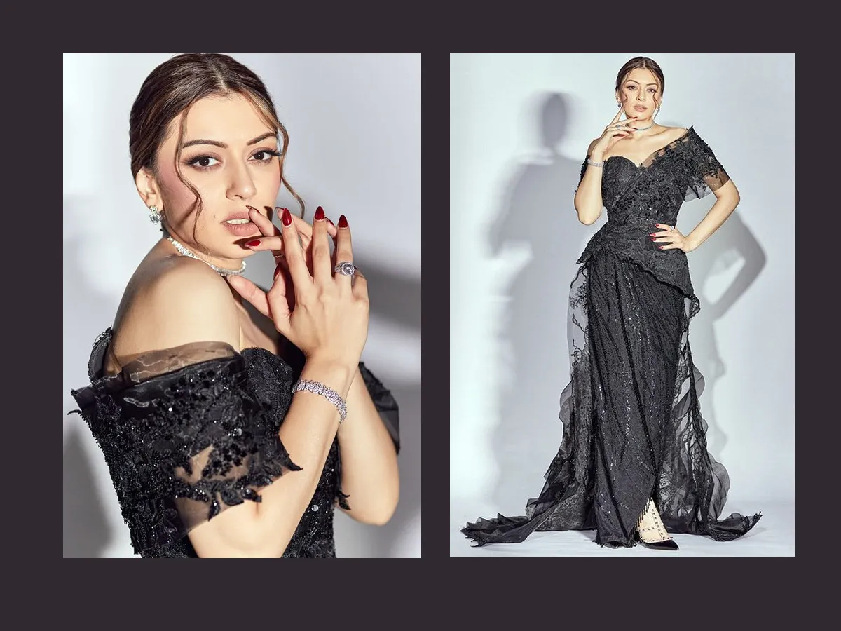 Hansika Motwani surprises fans with her black dress