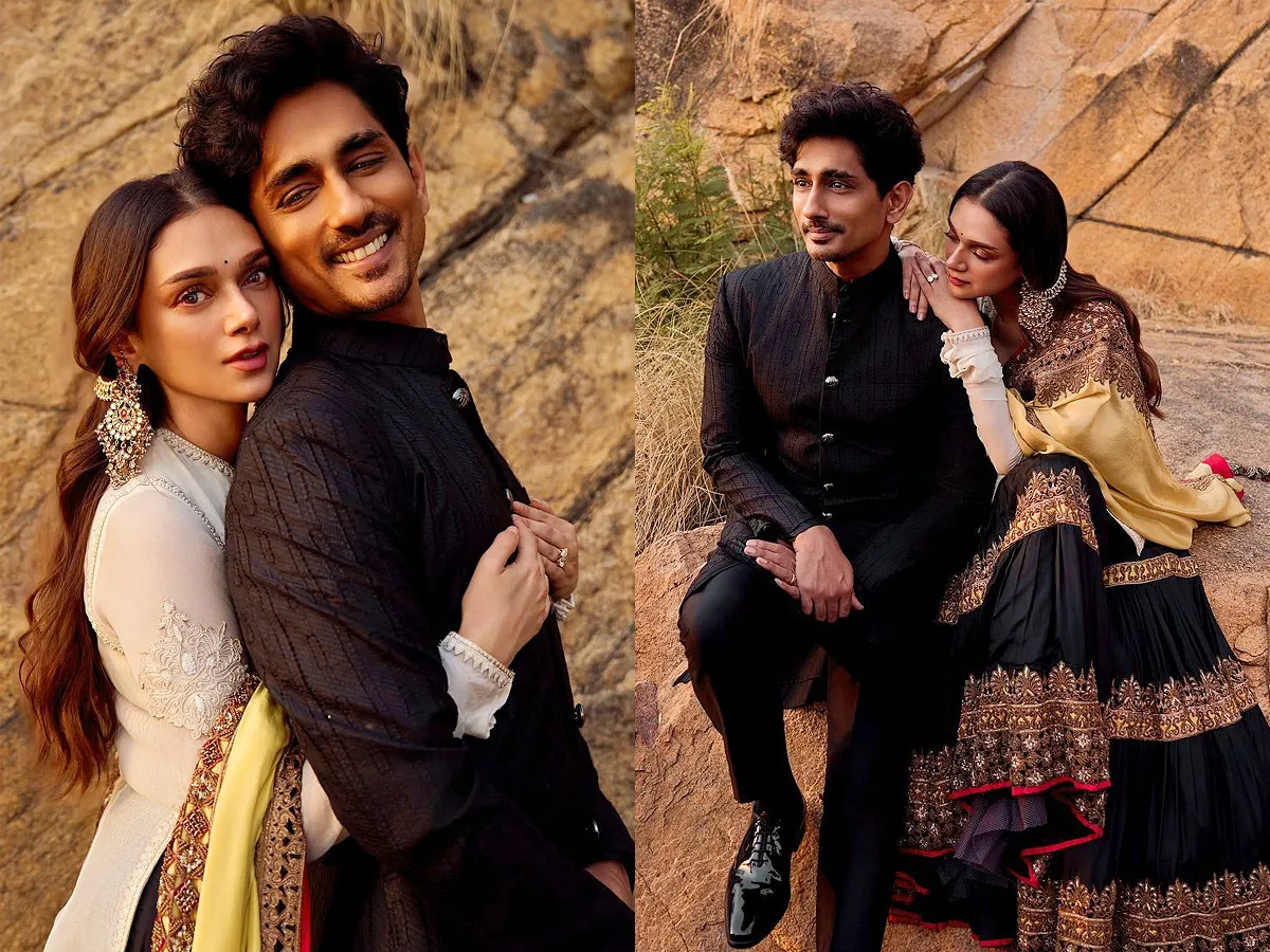 Aditi Rao Hydari and Siddharth share unseen pics from their pre-wedding photoshoot Photos