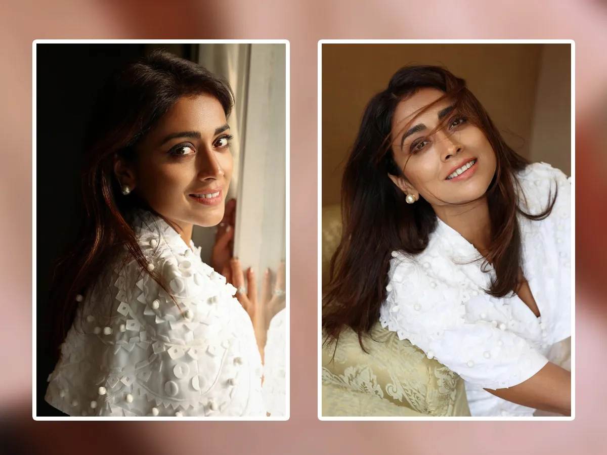 Actress Shriya Saran Gorgeous Looks In White Dress