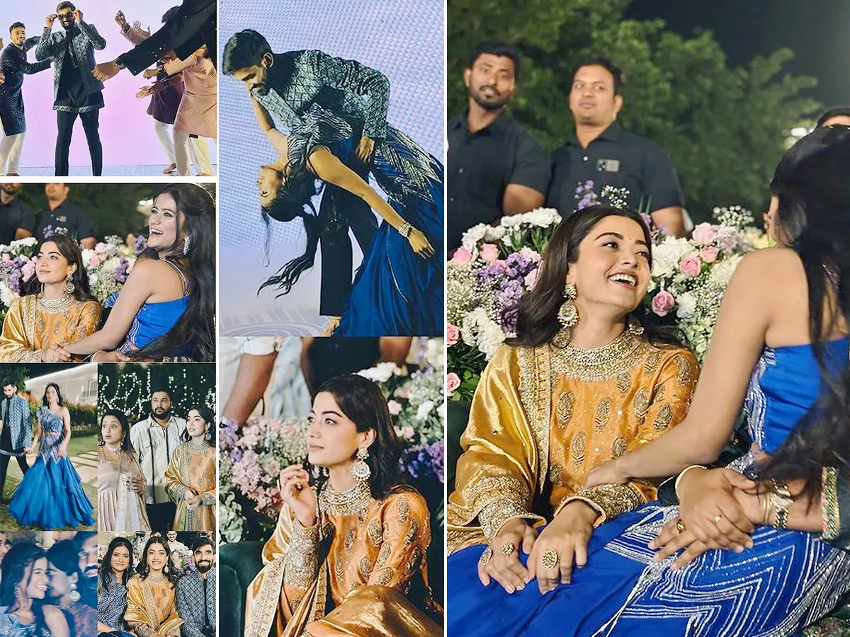 Kidambi Srikanth Shravya Varma Pre Wedding Rashmika Attends Sangeet Pics Viral