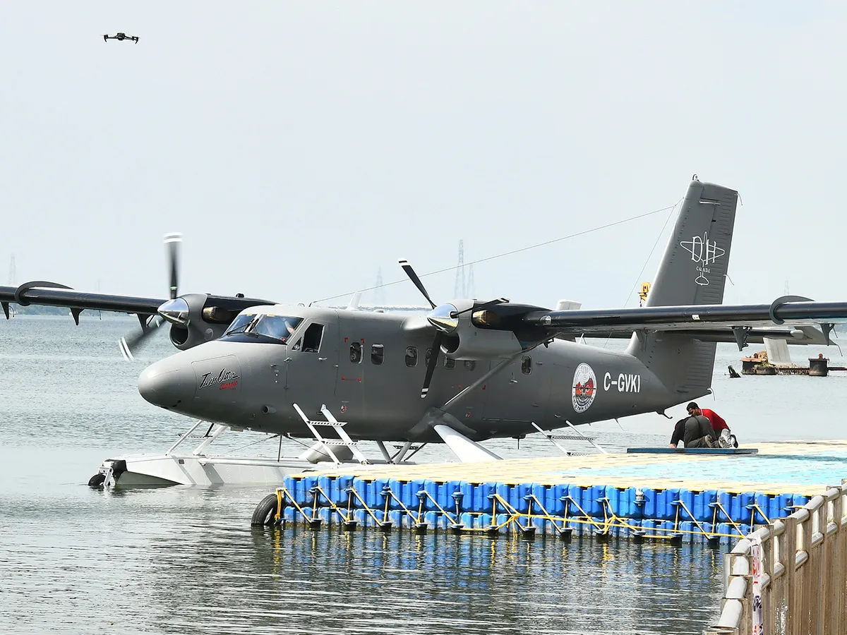 Vijayawada to Srisailam Sea Plane Photos