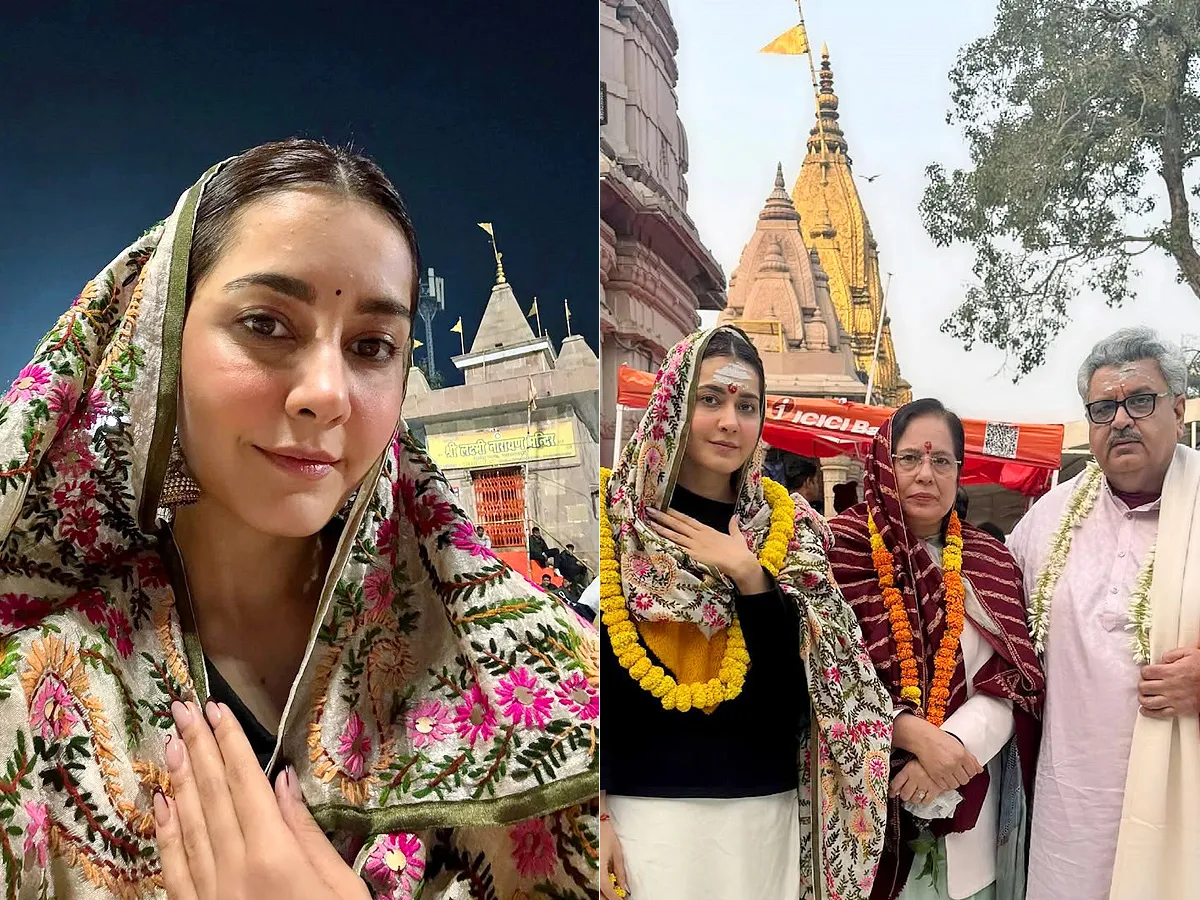 Raashi Khanna shares pictures from her birthday celebrations at Kashi Vishwanath Temple: Photos