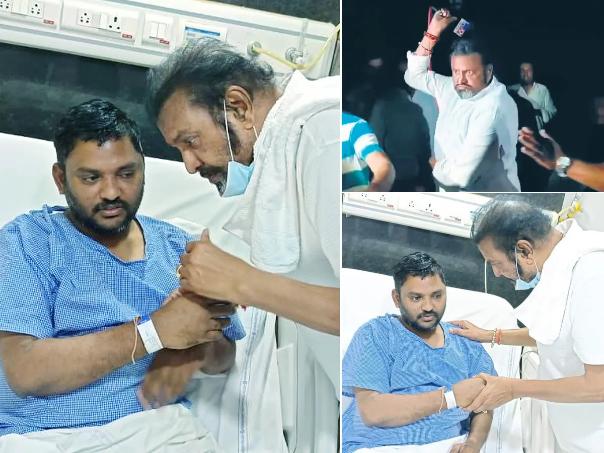 Mohan Babu Visits Injured TV9 Journalist Ranjith After Attack