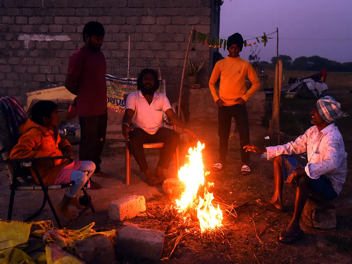 Cold Wave Hits telugu states photos goes viral