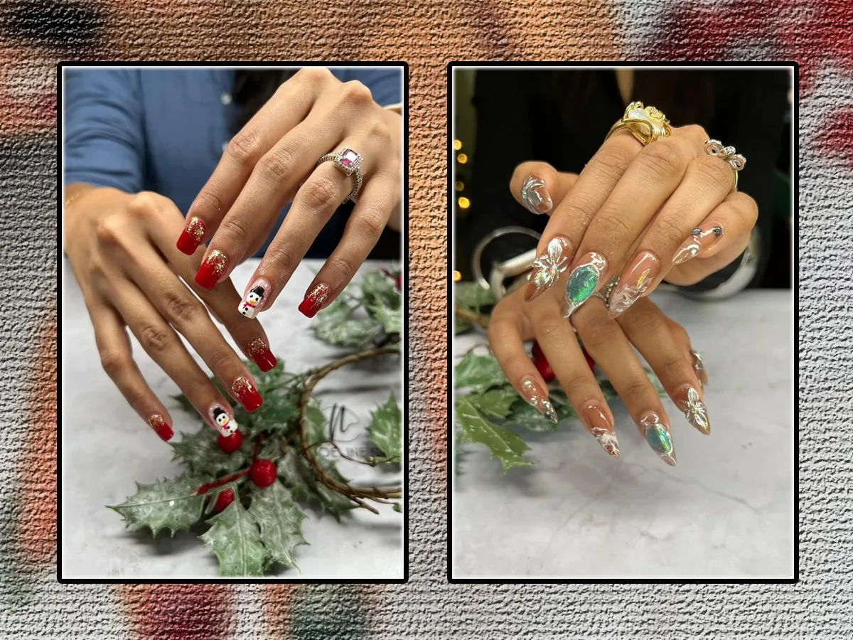 Christmas 2024 Special Nail Arts By Noeline In Social Media