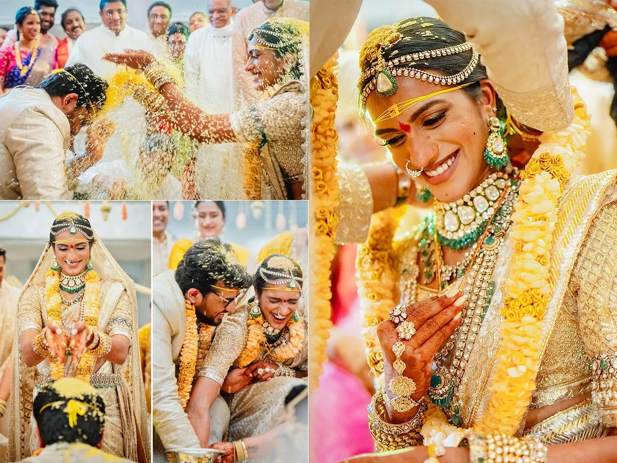 Olympic medalist PV Sindhu and Venkata Datta Sais official wedding photos