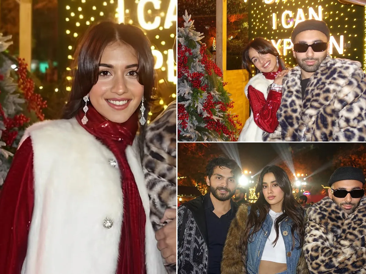 Orry Spreads Christmas joy with Janhvi, Shikhar, Radhika Merchant in Jamnagar Photos Viral