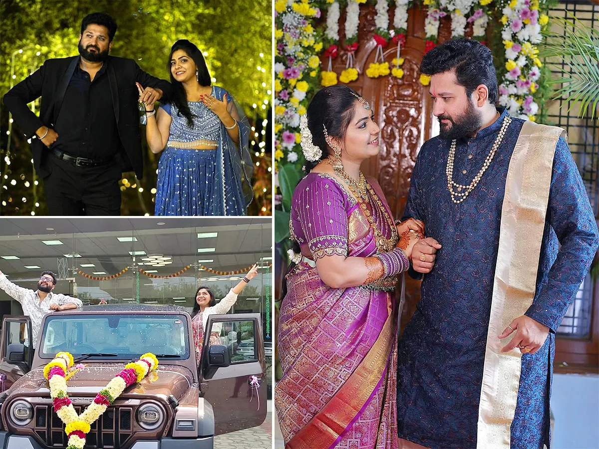 Telugu Actors Sai Kiran And Sravanthi Engaged photos goes viral