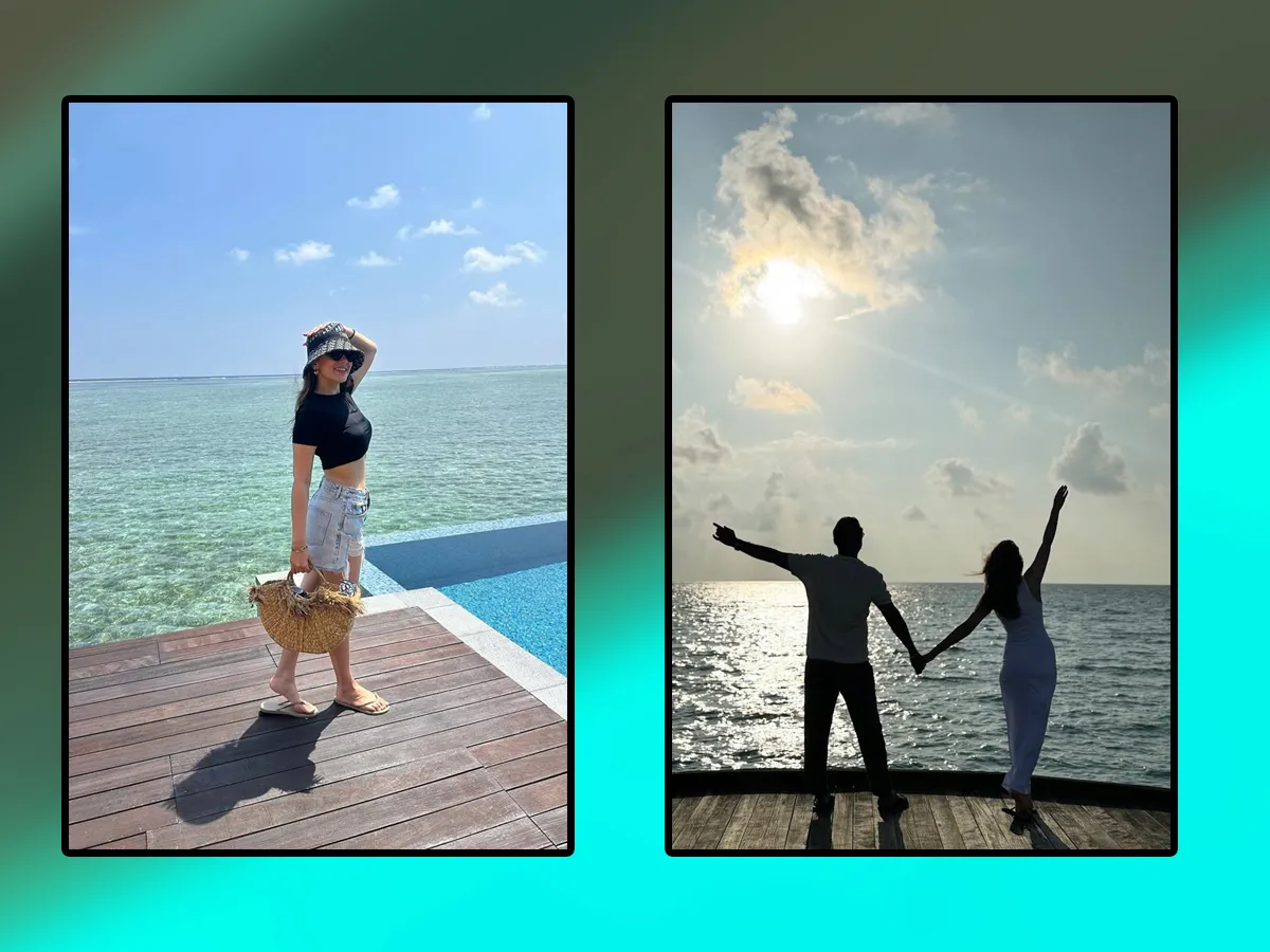 Actress Hansika Motwani Celebrated Wedding Anniversary In Maldives