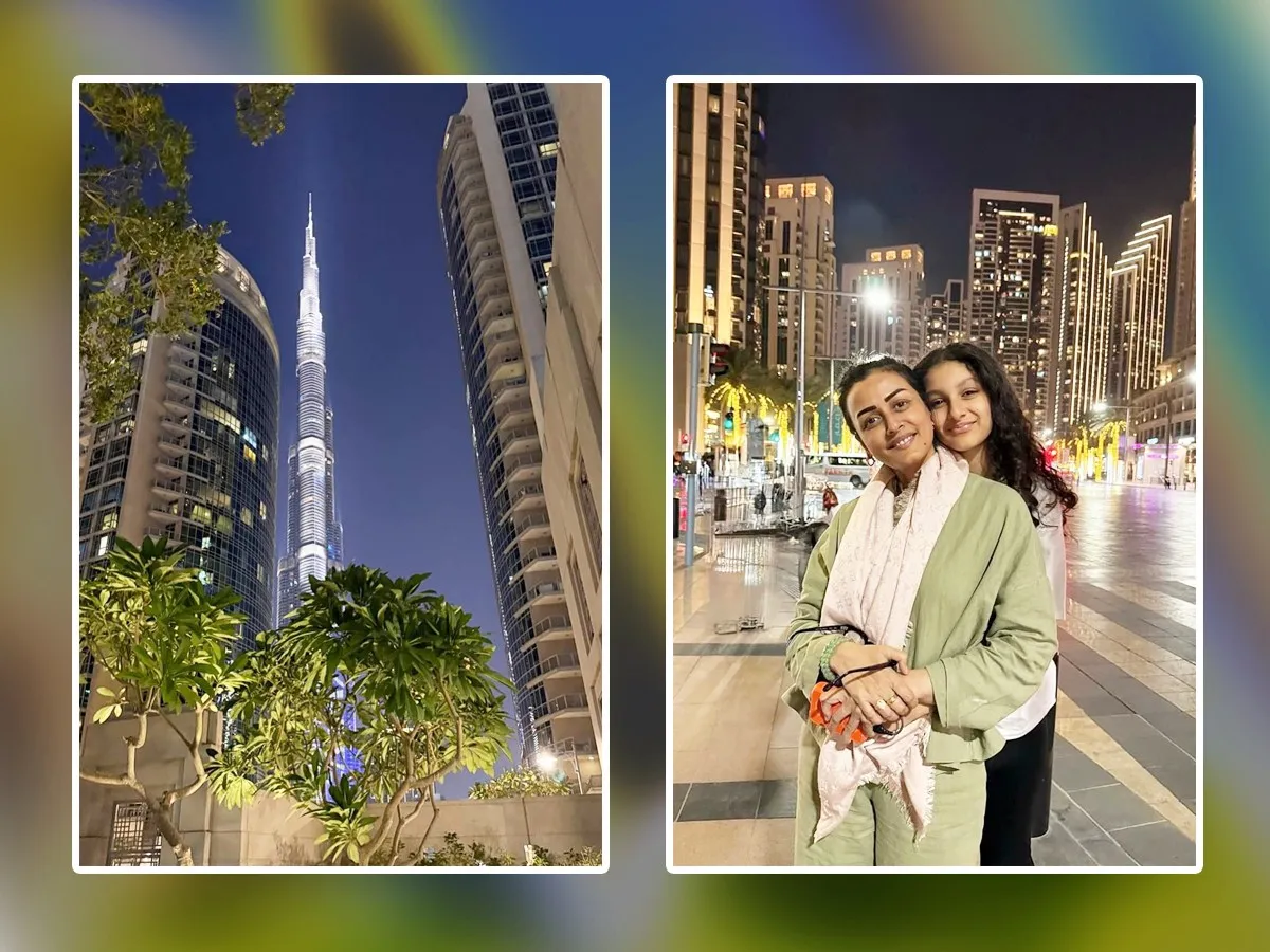 Namrata And Sitara Cute Photos From Their Dubai Tour